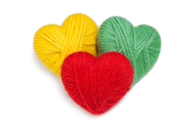 Шерстяные сердца-9
