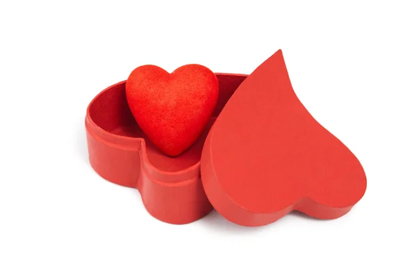 Corazones y caja de regalo-2 — Foto de Stock