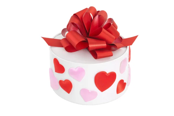 Corazón y caja de regalo-8 — Foto de Stock