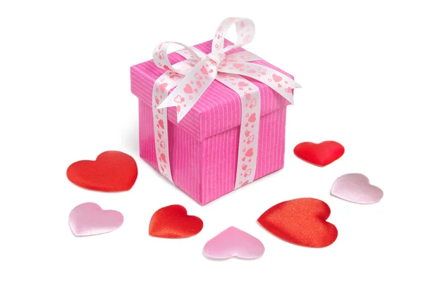 Hearts&gift box-6 — Stock Photo, Image