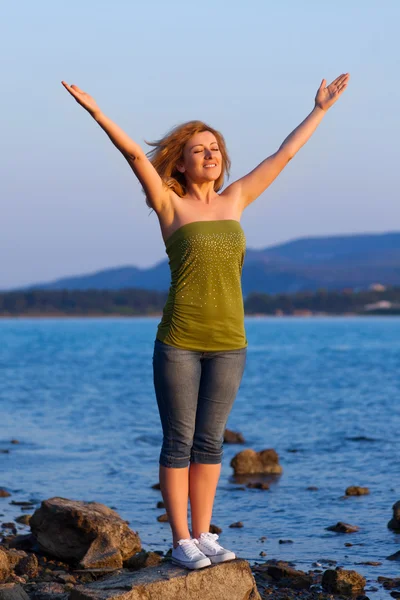 Woman&coast-45 — Stock Photo, Image