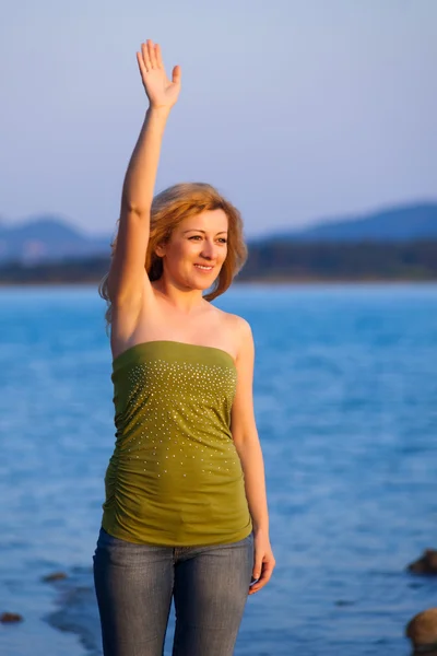 Woman&coast-50 — Stock Photo, Image