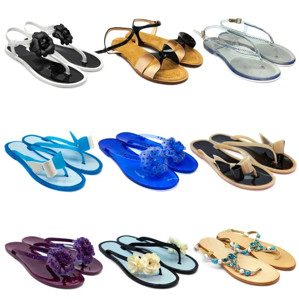 Zapatillas de verano hembra set-1 — Foto de Stock