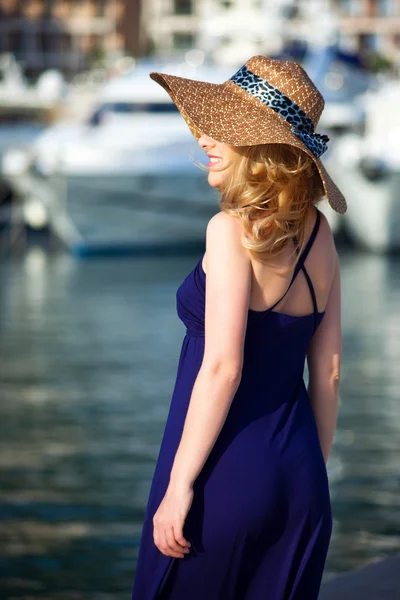 Woman&yachts-013 — Stock Photo, Image