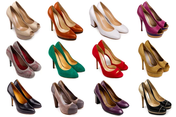 Vrouwelijke footwear collectie — Stockfoto