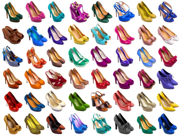 Collezione scarpe femminili — Foto Stock