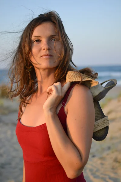 Ontspannen op het strand — Stockfoto