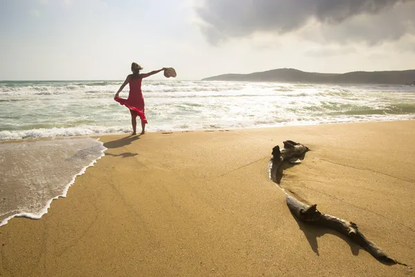 Glad beach frihet — Stockfoto