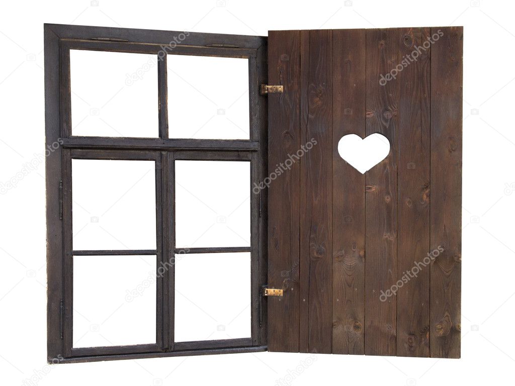 Window with a heart