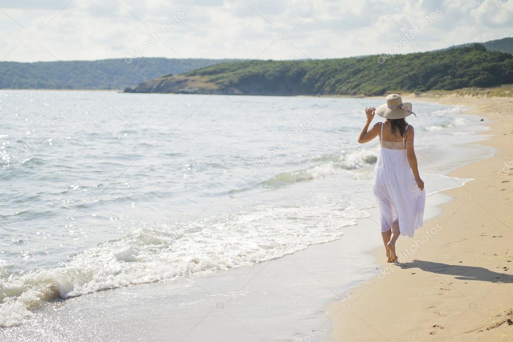 Peaceful walk along the coast