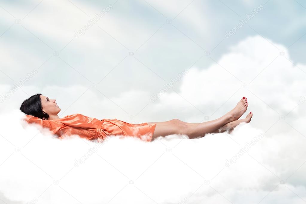 Girl on a cloud