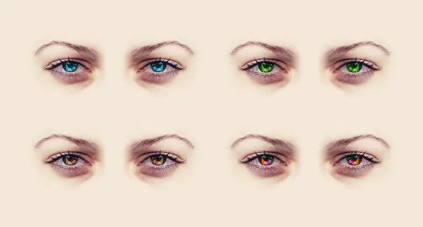 Kvinnliga ögon — Stockfoto