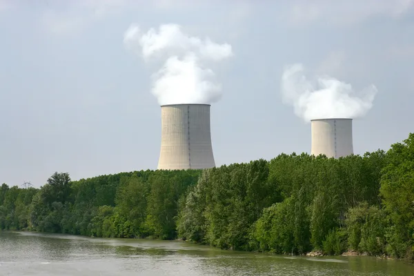 Power station funnels — Stock Photo, Image