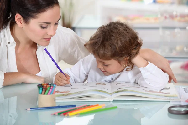 Kinderfärbung — Stockfoto