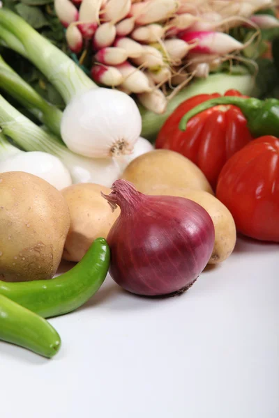 Variedad de verduras frescas limpias — Foto de Stock