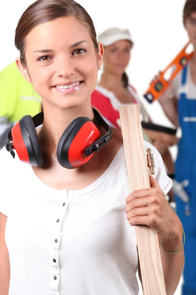 Portret van een vrouwelijke foreman — Stockfoto