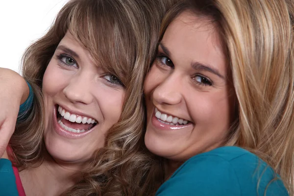 Two laughing women Stock Image