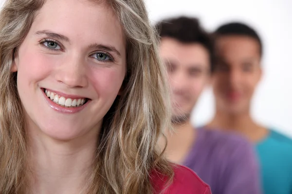 Drei Studenten — Stockfoto