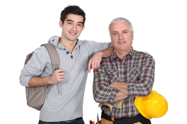 Younger and older men Stock Picture