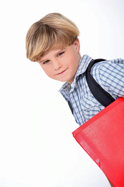 Menino da escola — Fotografia de Stock