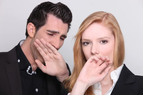 Yawning couple — Stock Photo, Image