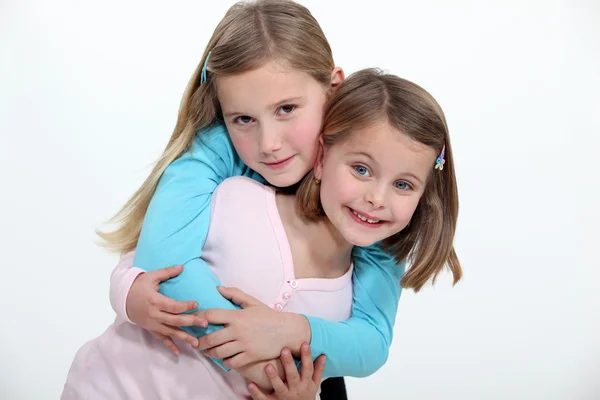 Two girls playing — Stock Photo, Image