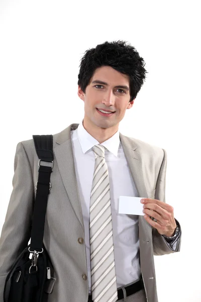 Businessman attending a conference — Stock Photo, Image