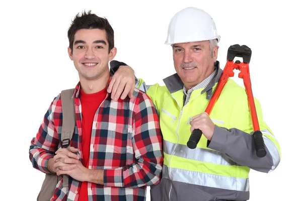 Father and teenage son Royalty Free Stock Images