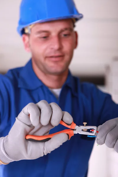 Close-up of a worker — Stock Photo, Image