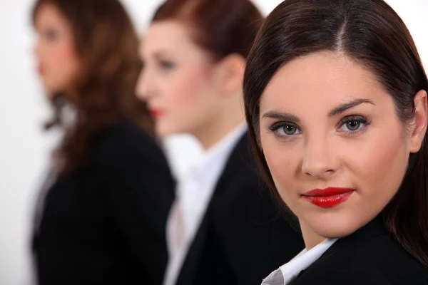 Businesswoman at a meeting with her colleagues — Stock Photo, Image