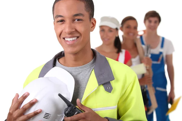 Vier aus verschiedenen Gewerken — Stockfoto