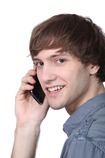 Teenager on the phone — Stock Photo, Image