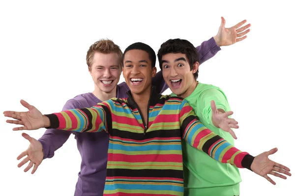 Ecstatic young men — Stock Photo, Image