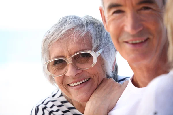 Older couple on holiday Royalty Free Stock Images