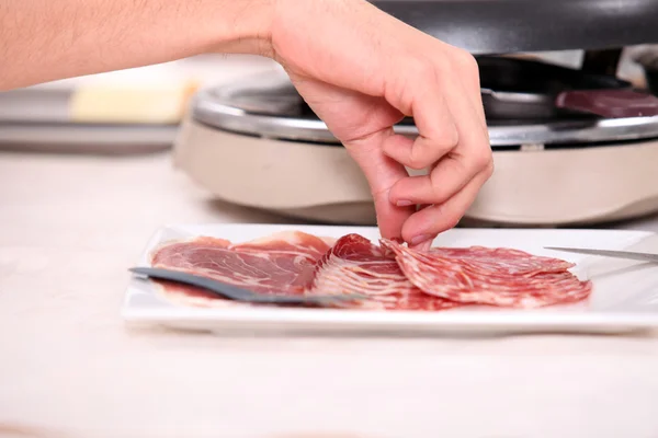 Assiette de charcuterie — Photo