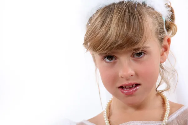 Little girl dressed as ballerina — Stock Photo, Image