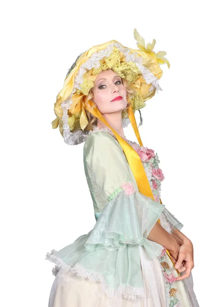 Mujer con un sombrero de Pascua — Foto de Stock