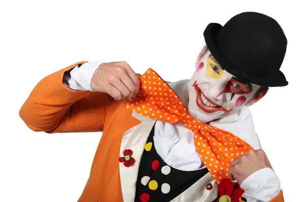 Uomo vestito da clown — Foto Stock