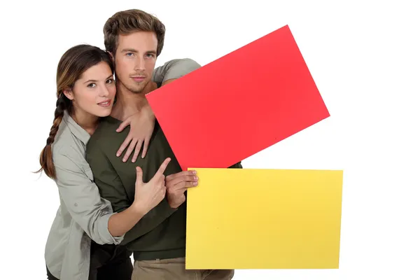 Young couple hugging — Stock Photo, Image