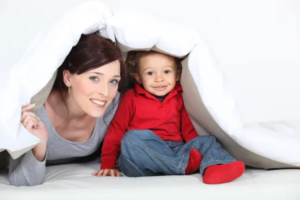 Woman and her son — Stock Photo, Image