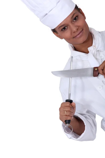 A restaurant chef posing — Stock Photo, Image