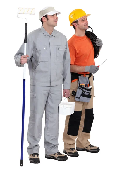 Painter and electrician — Stock Photo, Image