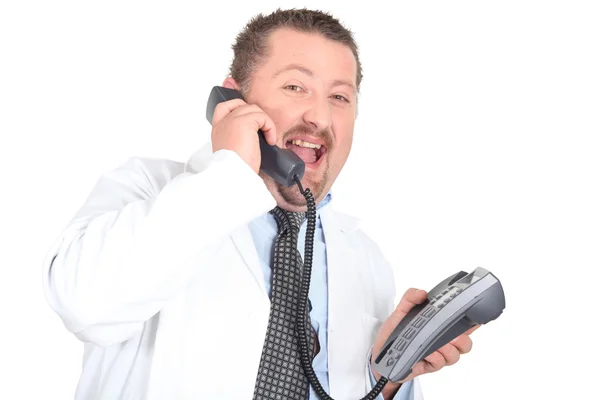 Doctor on the phone — Stock Photo, Image