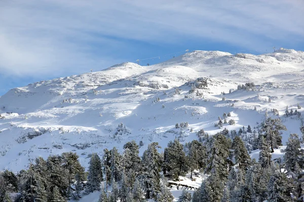 Scene di montagna innevate — Foto Stock