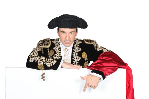 Ritratto di un uomo in costume da torero — Foto Stock