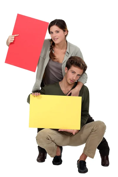 Red and yellow board — Stock Photo, Image