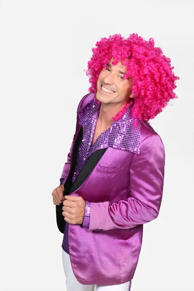 Man in disco costume Stock Picture
