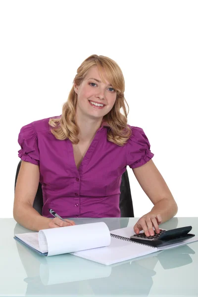 Efficient secretary — Stock Photo, Image