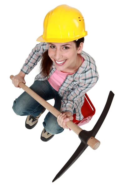 I got a pickaxe — Stock Photo, Image