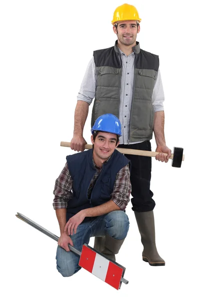 Twoonstruction workers — Stock Photo, Image